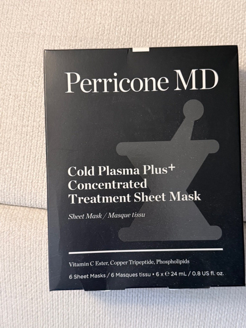 Perricone MD Black Cold Plasma Plus+ Concentrated Sheet Mask - 6 Masks